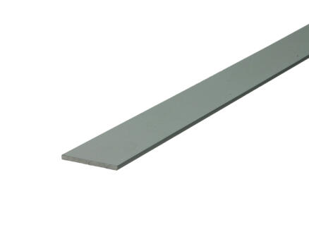 Arcansas profilé plat 1m 25mm 2mm aluminium mat anodisé 1