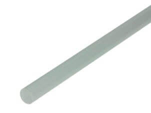 Arcansas profilé plein rond 1m 12mm PVC blanc