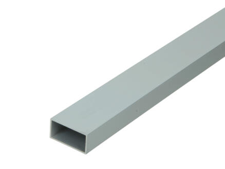 Arcansas profilé tube rectangle 1m 30x15 mm aluminium mat anodisé 1