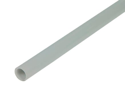 Arcansas profilé tube rond 1m 16mm PVC blanc 1