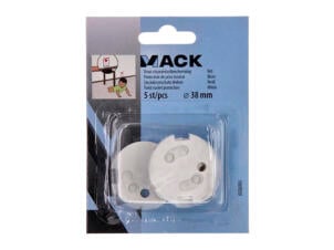 Mack protection de prise 38mm blanc 5 pièces