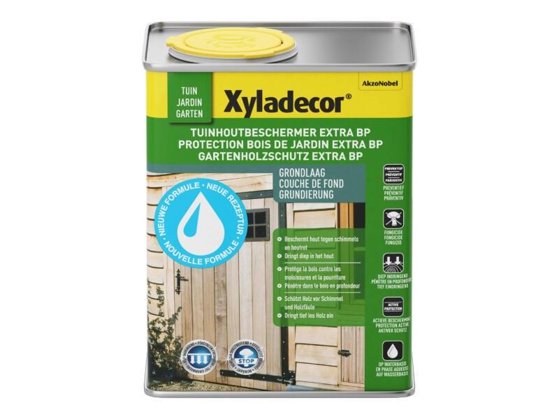 Xyladecor Lasure de protection du bois 2 en 1 Ébène Mat Xyladecor Lasure de protection du bois 2 en 1 Ébène Mat