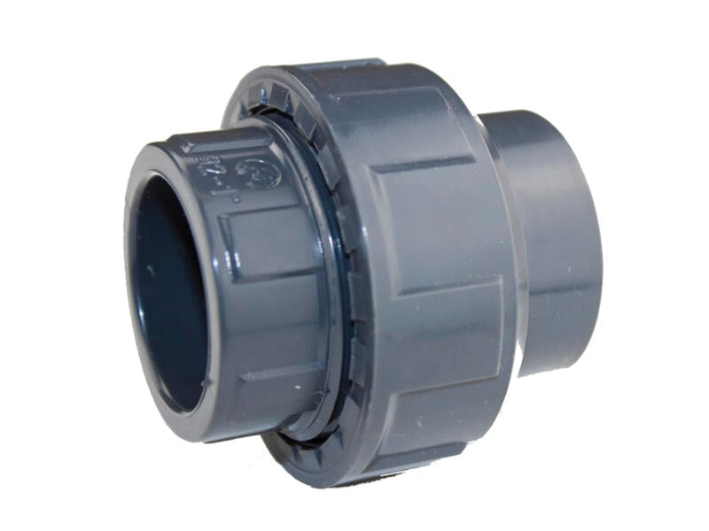 Pvc Raccrod 50mm Scala raccord 3 pièces 50mm PVC avec joint torique | Hubo