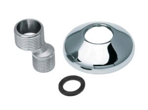 Saninstal raccord S avec rosace 1/2"-3/4" 2 pièces
