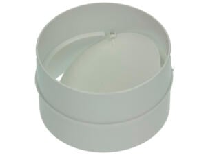 Renson raccord avec clapet type 7007 100mm blanc