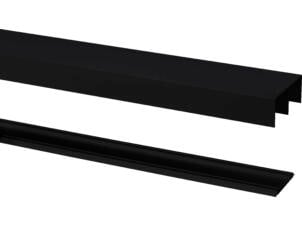 StoreMax rail R-40 360cm aluminium mat zwart