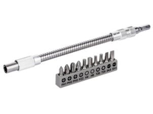 Bosch Professional rallonge d'embout flexible 200mm + set d'embouts HX/PH/PZ/SL/TX 11 pièces