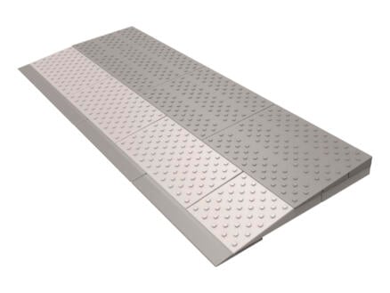 Secucare rampe de seuil modulaire 2 niveaux 84x33 cm gris