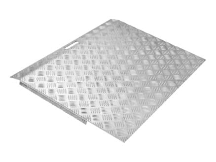 Secucare rampe de seuil type 3 réglable en hauteur 50-150 mm 78x59,5 cm aluminium gris clair