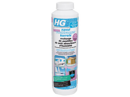 HG recharge absorbeurs d'humidité 0,45kg pastilles de sel lavande 1