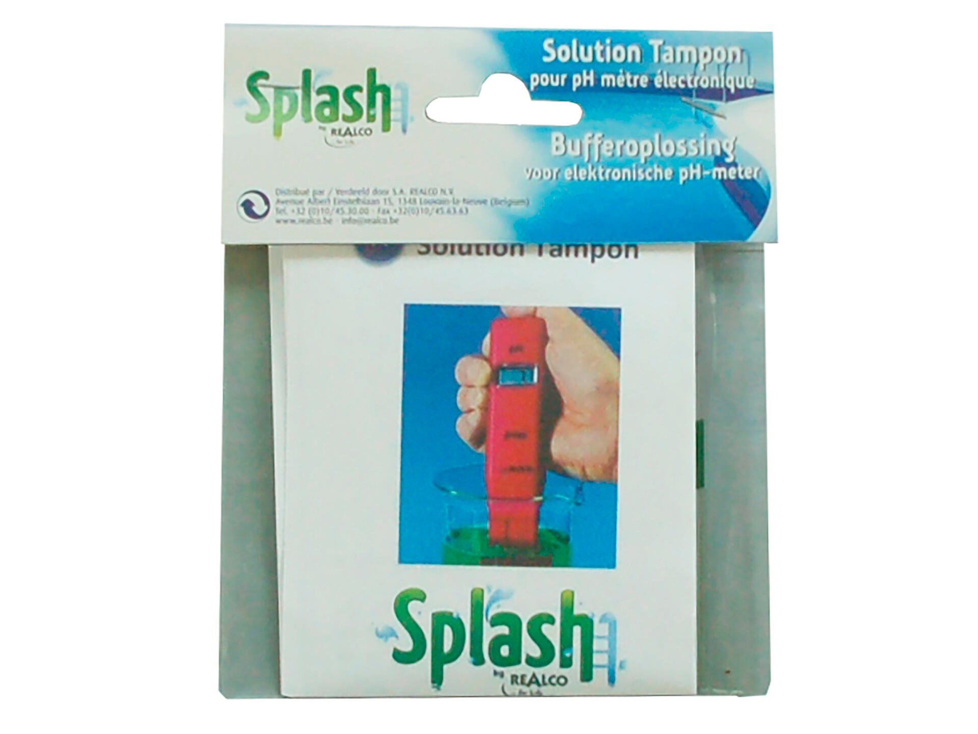 Splash recharge solution tampon pH-mètre électronique