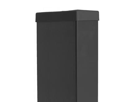Giardino rechthoekige paal 60x120 mm 175cm zwart 1