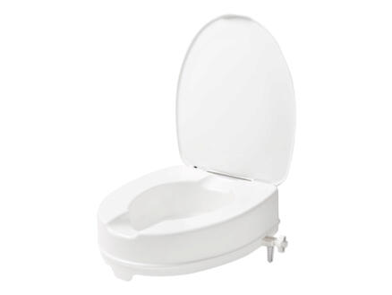 Secucare rehausseur WC avec couvercle 100mm blanc