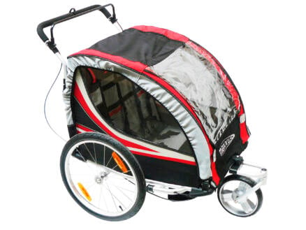 Maxxus remorque vélo pliante pour 2 enfants 1