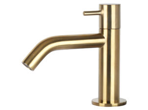 Differnz robinet d'eau froide incurvé 1/2" or mat