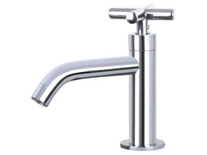 Differnz robinet d'eau froide incurvé avec bouton rotatif chrome