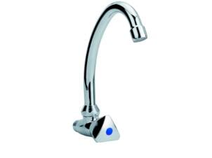 Aquatrends robinet eau froide mural bec en U haut