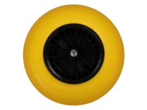 AVR roue de brouette increvable 400mm jaune jante en matière synthétique