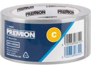 Premion ruban adhésif de réparation 15m x 48mm argent