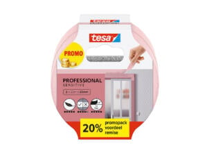 Tesa ruban de masquage 25m x 25mm rose 2 pièces