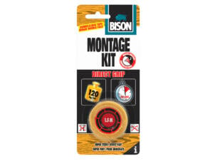 Bison ruban de montage 1,5m x 19mm brun