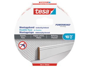 Tesa ruban de montage 1,5m x 19mm transparent