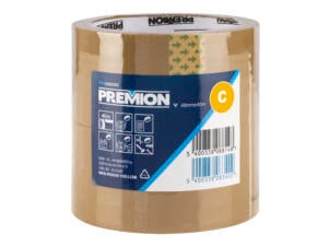 Premion ruban d'emballage adhésif 40m x 48mm brun 2 pièces