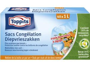 Toppits sac de congélation 1l 40 pièces