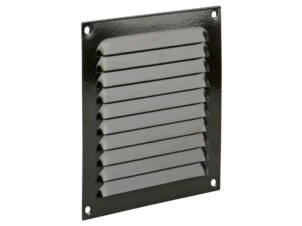 Renson schoepenrooster plat 150x150 mm aluminium grijsbruin