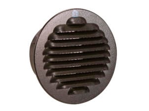 Renson schoepenrooster rond 80mm aluminium zwart