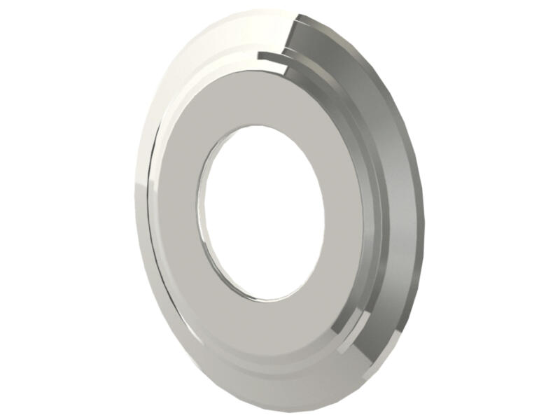 Saninstal Schouwplaat 131mm inox