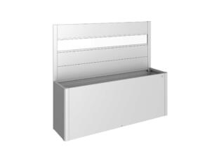 Biohort schutting acrylglas voor moestuinbak Belvedere Gr. 200 91cm zilver metallic