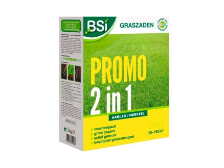 BSI semences de gazon Promo 2 en 1 3kg 1