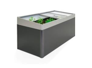 Biohort serre voor MoestuinBox moestuinbak 200x100 cm donkergrijs metallic