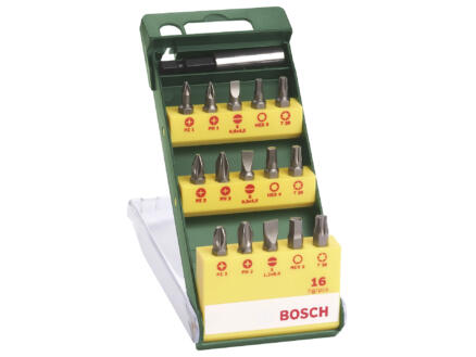 Bosch set d'embouts HX/PH/PZ/SL/TX 25mm 16 pièces 1