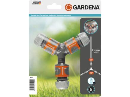 Gardena set raccord 2 directions 13-15 mm (1/2" - 5/8") 1
