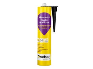 Weber Beamix siliconenkit 310ml antraciet