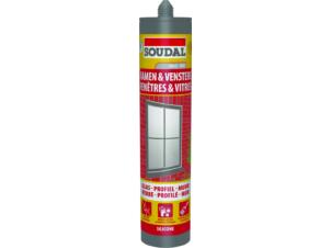 Soudal siliconenkit ramen & vensters 290ml grijs
