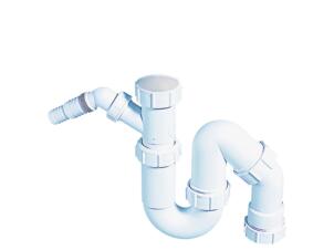 Wirquin siphon d’évier S avec raccord pour lave-vaisselle