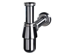 Wirquin siphon lavabo avec sortie murale chrome