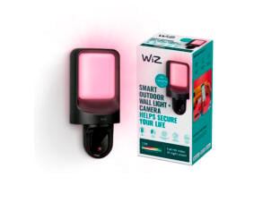 WiZ slimme wifi buitenlamp met camera zwart