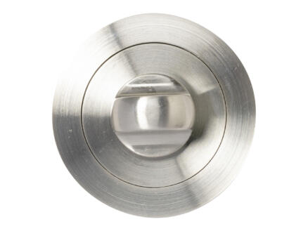 Solid slot WC + ronde rozet 52mm aluminium 1