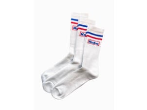 Hubo sokken 39-43 wit/blauw/rood 3 paar