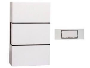 Chacon sonnette de porte filaire avec transformateur intégré + 1 bouton poussoir