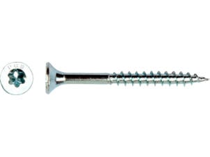 Pgb-fasteners spaanplaatschroeven VK T-drive/deeldraad 6x140 mm verzinkt 100 stuks