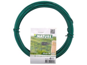 Nature spandraad 15m 2mm geplastificeerd