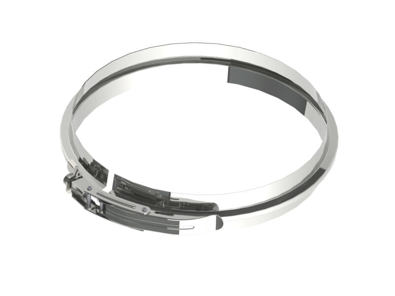 Saninstal Rookafv. spanring 80mm inox