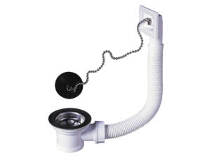 Wirquin spoeltafelplug met overloop 50mm