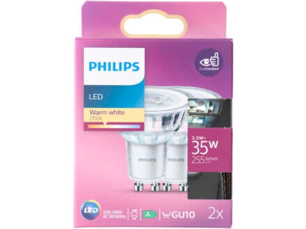 Philips spot LED GU10 3,5W 2 pièces 1