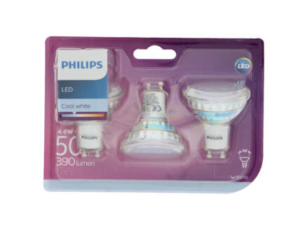 Philips spot LED GU10 4,6W 3 pièces 1